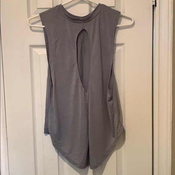 Open-side tank top with print - Picture 2 of 3